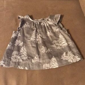 Baby Girl Blouse 6-12 M Christmas print